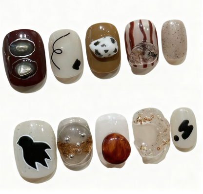 Wild Bird Press-on Nails | Wearing Armor Nail | Gel Nail Strips