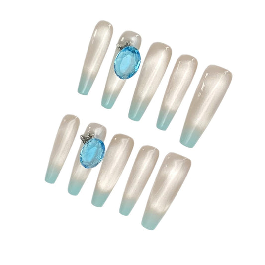 Iced Tea Nude Wearable Nail Sheer Jelly Gel Manicure | Wearing Armor Nail | Gel Nail Strips