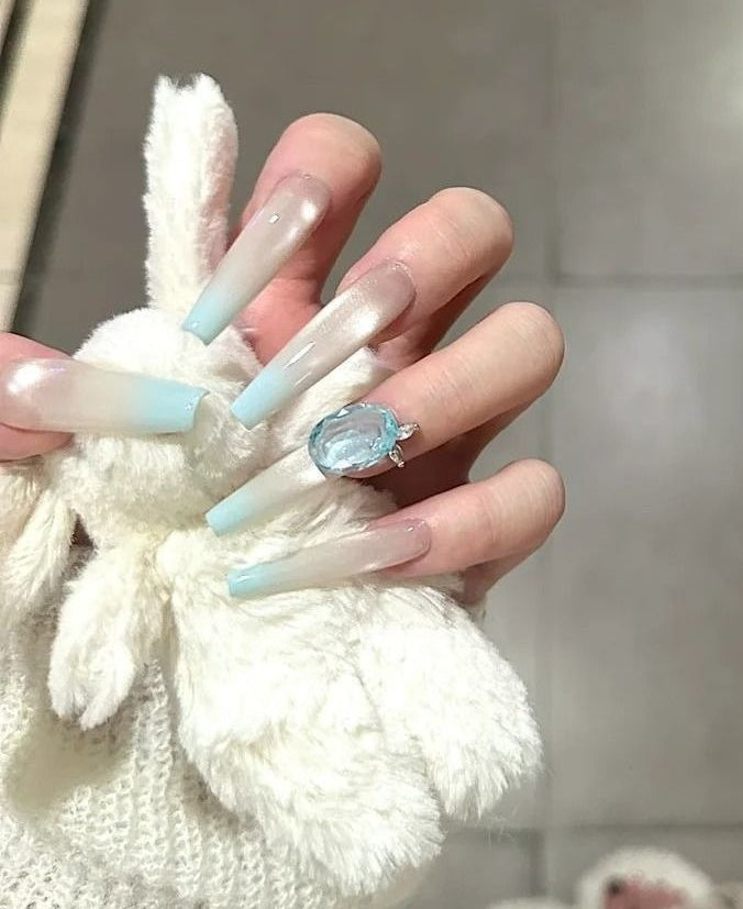 Iced Tea Nude Wearable Nail Sheer Jelly Gel Manicure | Wearing Armor Nail | Gel Nail Strips