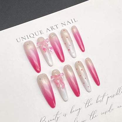 Sophisticated Long Cat Eye Press-on Nails | Wearing Armor Nail | Gel Nail Strips