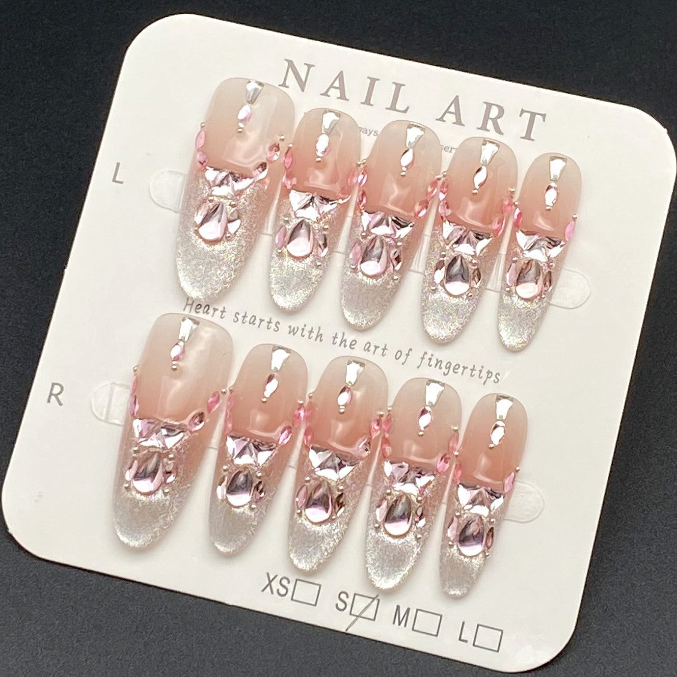 Press-on Nails with a Dazzling Cat's Eye Sparkle | Wearing Armor Nail | Gel Nail Strips