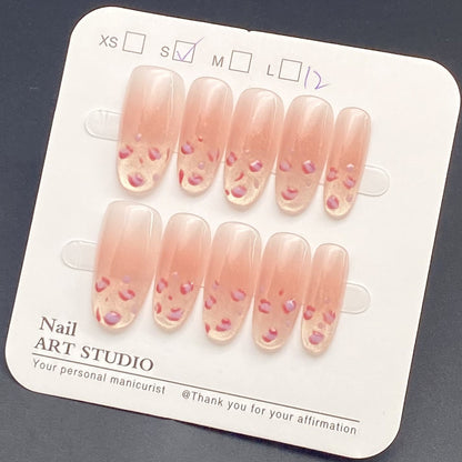 New cat-eye leopard print oval nail stickers | Wearing Armor Nail | Gel Nail Strips