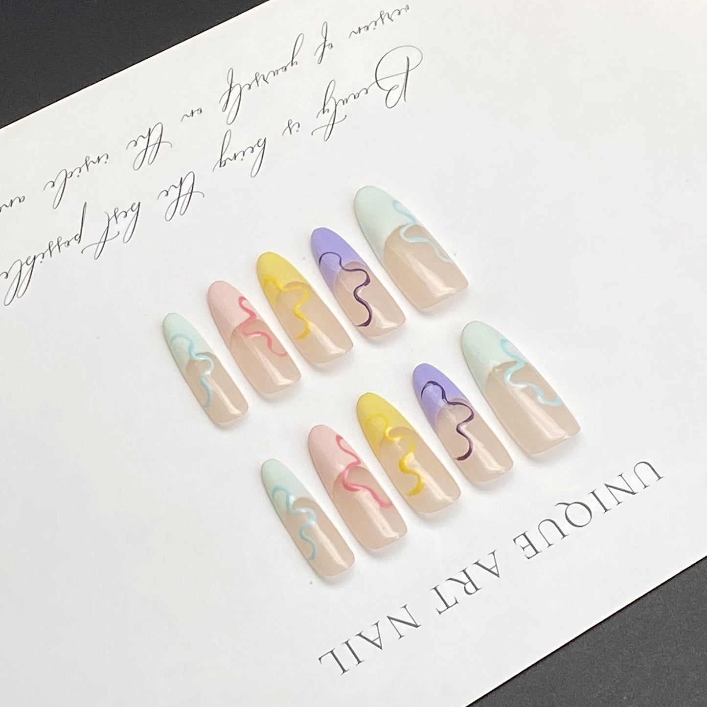 Glitter Almond Short Press-On Nails | Wearing Armor Nail | Gel Nail Strips