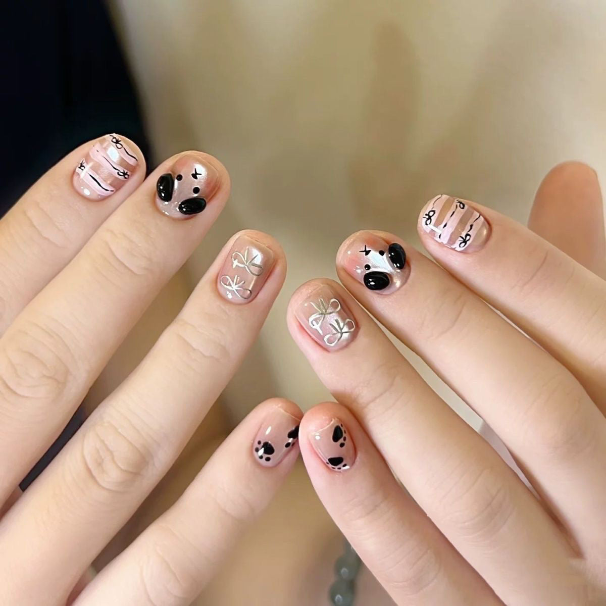 Milk Tea Amber Press-on Nails Wearing Armor Nail | Gel Nail Strips