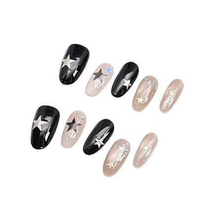 3D French Cat Eye Gemstone | Wearing Armor Nail | Gel Nail Strips