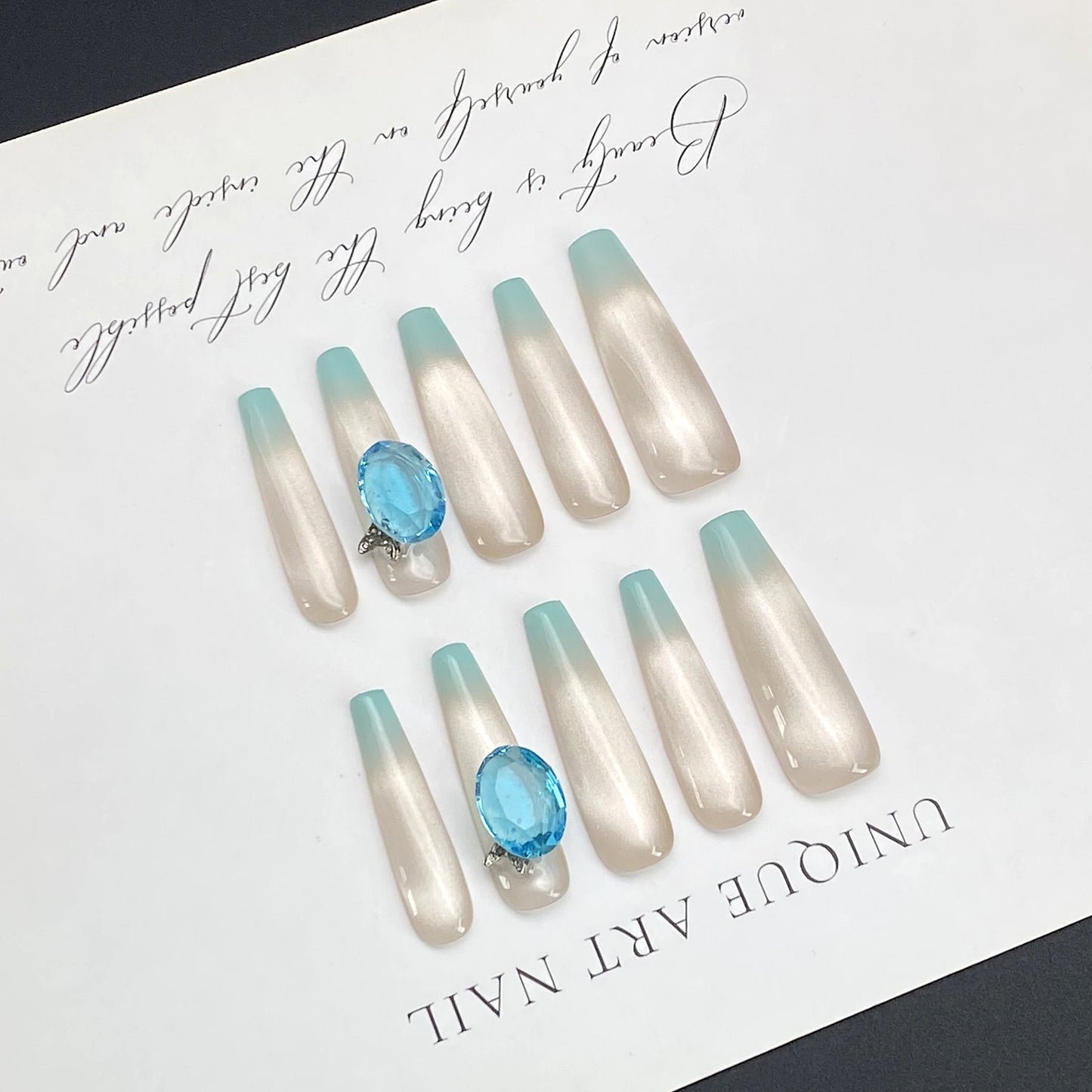 Iced Tea Nude Wearable Nail Sheer Jelly Gel Manicure | Wearing Armor Nail | Gel Nail Strips