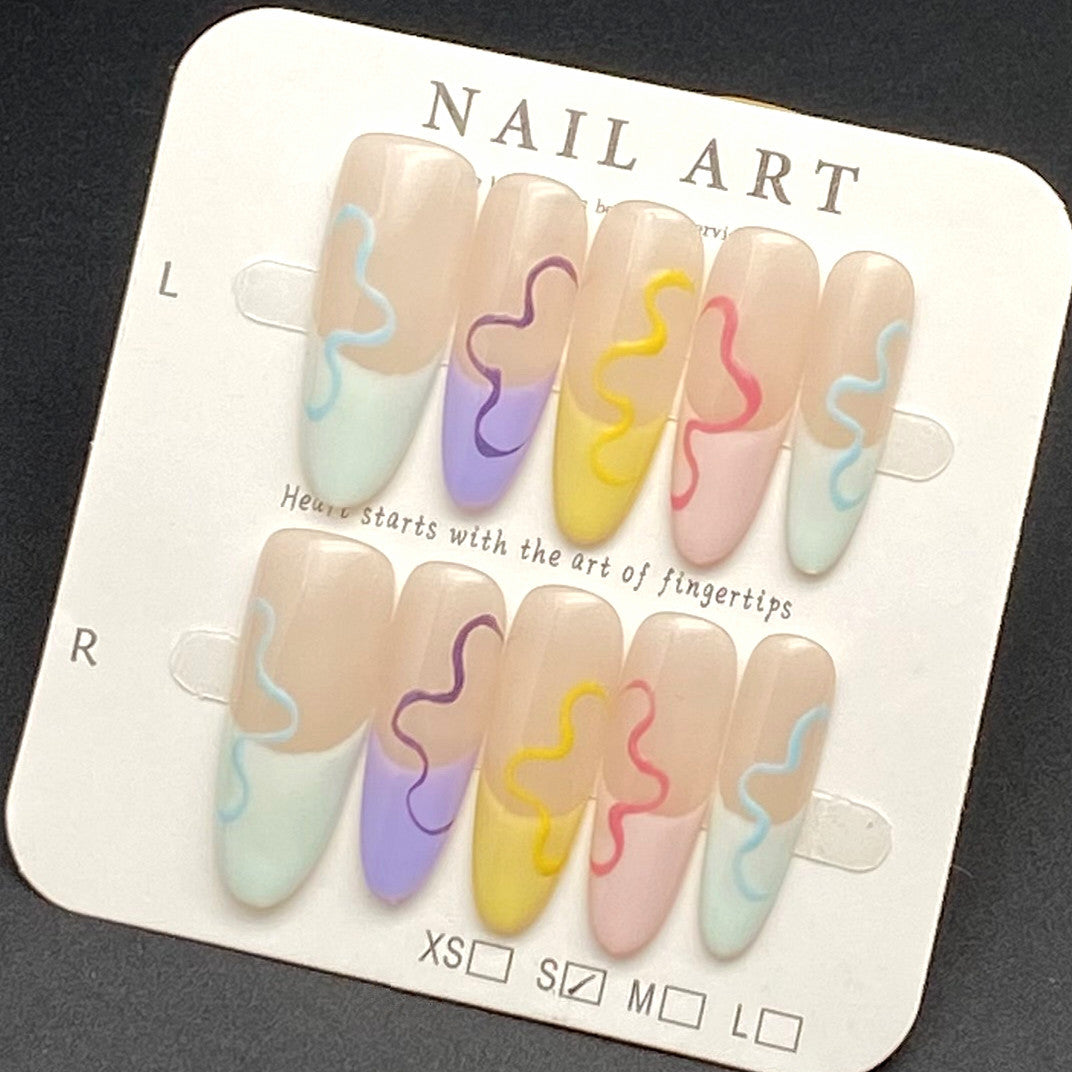 Glitter Almond Short Press-On Nails | Wearing Armor Nail | Gel Nail Strips