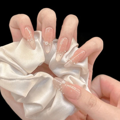 Stiletto Nails with French Ombré Design | Wearing Armor Nail | Gel Nail Strips