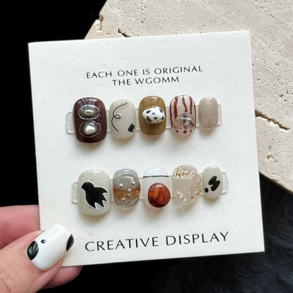 Wild Bird Press-on Nails | Wearing Armor Nail | Gel Nail Strips