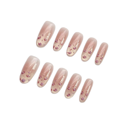 New cat-eye leopard print oval nail stickers | Wearing Armor Nail | Gel Nail Strips
