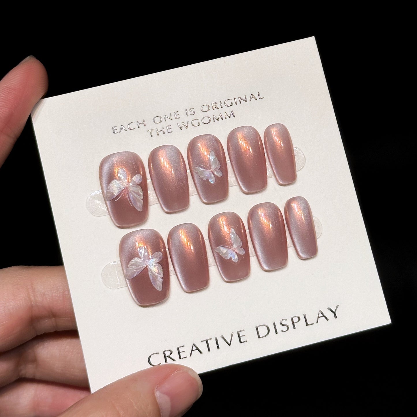 Twilight Glow Butterfly Press-on Nails | Wearing Armor Nail | Gel Nail Strips