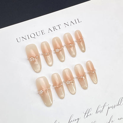 Stiletto Nails with French Ombré Design | Wearing Armor Nail | Gel Nail Strips